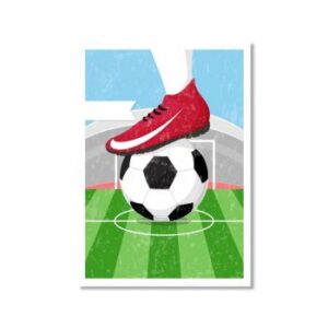 サッカーポスターのイラスト画像