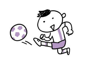サッカー少年(小学生時代)の画像